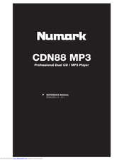 Numark CDN88 MP3 Reference Manual