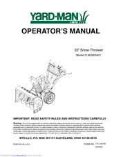 Yard-Man 31AE993I401 Operator's Manual