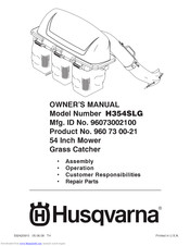 Husqvarna H354SLG Owner's Manual