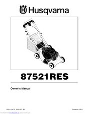 Husqvarna 87521RES Owner's Manual