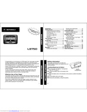 Motorola LS750 User Manual