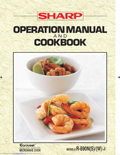 Sharp Carousel R-890N Operation Manual And Cookbook
