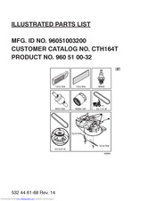 Husqvarna CTH164T/96051003200 Illustrated Parts List