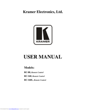 Kramer RC-80 User Manual