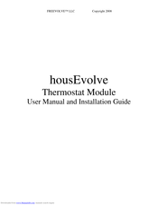 FREEVOLVE housEvolve User Manual And Installation Manual