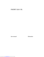 AEG Electrolux FAVORIT 75011 VIL User Manual