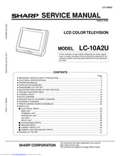Sharp LC 10A2U Service Manual