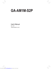 Gigabyte GA-AM1M-S2P User Manual