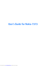 Nokia 7373 User Manual