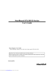 HitachiSoft StarBoard FX-DUO-63 User Manual