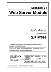 Mitsubishi QJ71WS96 Series User Manual
