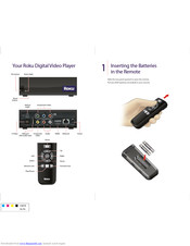 Roku digital video player Quick Start Manual