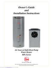 Rheem MPs Series Owner's Manual And Installation Instructions
