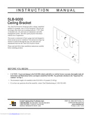 Chief SLB-9000 Instruction Manual