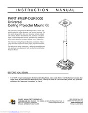 Chief MSP-DUK9000 Instruction Manual