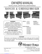 Market Forge Industries MF-R4 Owner's Manual