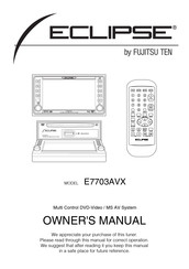 Eclipse E7703AVX Owner's Manual