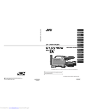 JVC GY-DV700W Instructions Manual
