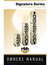 RBH Sound Signature T-3/R Owner's Manual