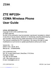 Zte WP228+ User Manual