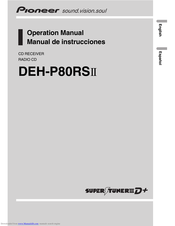 Pioneer DEH-P80RSII Operation Manual