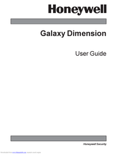 Honeywell Galaxy Dimension User Manual
