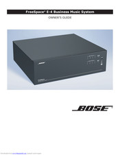 Bose FreeSpace E-4 Owner's Manual