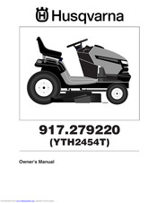 Husqvarna 917.279220/YTH2454T Owner's Manual