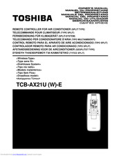 Toshiba TCB-AX21UW-E Owner's Manual