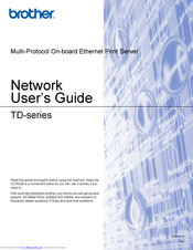 Brother TD-series User Manual