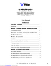 Wohler ALARM-24DS/X User Manual