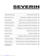 Severin Temperature-controlled wine cabinet Instructions For Use Manual