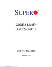 Supero X9DR3-LN4F+ User Manual
