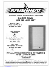 RAVENHEAT RSF 82ET Installation And Servicing Instructions