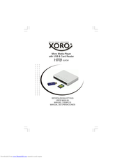 Xoro HMB 1000 User Manual
