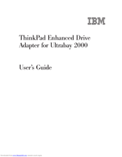 IBM ThinkPad Enhanced Drive Adapter User Manual