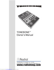 Radial Engineering Tonebone Owner's Manual