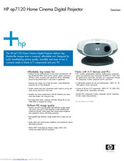 HP Ep7120 - Home Cinema Digital Projector XGA DLP Datasheet