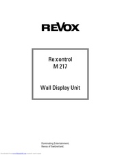 REVOX Re:source M217 Instruction