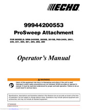 Echo 99944200553 Operator's Manual