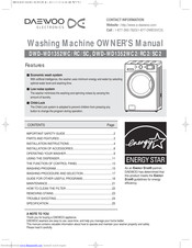 Daewoo DWD-WD1352SC Owner's Manual