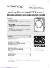 Daewoo DWD-WD1353RC Owner's Manual