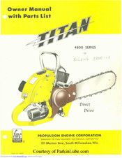 Titan 4800 SERIES Owner's Manual