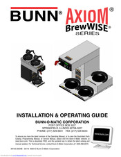 Bunn Axiom Series Manuals Manualslib