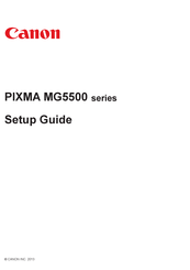Canon PIXMA MG5520 Manuals | ManualsLib
