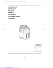 Delonghi JUICE EXTRACTOR Instructions For Use Manual