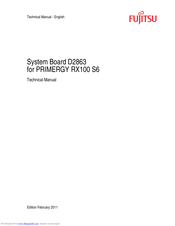 Fujitsu D2863 Tehnical Manual