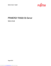 Fujitsu PRIMERGY RX600 S5 Options Manual