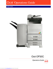 Oce OP30C Operation Manual