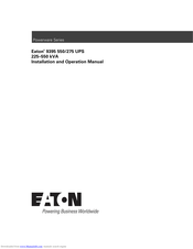 Eaton Powerware 9395 275 kVA MBM Installation And Operation Manual
